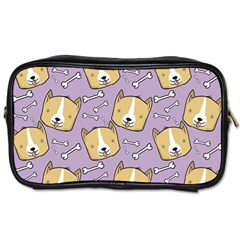 Corgi Pattern Toiletries Bag (two Sides) by Sudhe