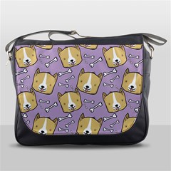 Corgi Pattern Messenger Bag by Sudhe