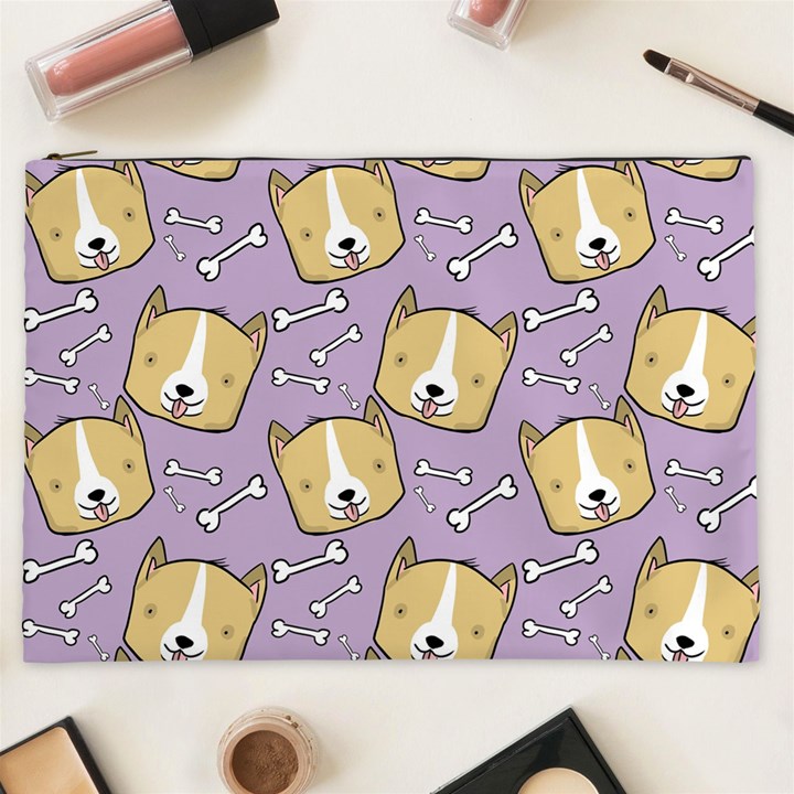 Corgi Pattern Cosmetic Bag (XXL)