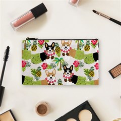 Corgis Pattern Cosmetic Bag (small) by Sudhe