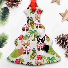 Corgis Pattern Christmas Tree Ornament (two Sides) by Sudhe