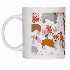 Corgis Corgi Pattern White Mugs by Sudhe