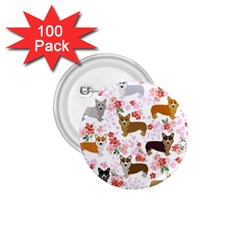 Corgis Corgi Pattern 1 75  Buttons (100 Pack)  by Sudhe