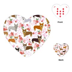 Corgis Corgi Pattern Playing Cards Single Design (heart) by Sudhe