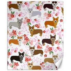 Corgis Corgi Pattern Canvas 16  X 20  by Sudhe