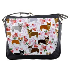 Corgis Corgi Pattern Messenger Bag by Sudhe