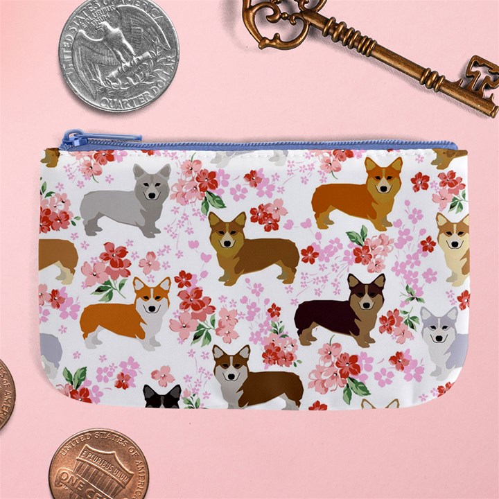 Corgis Corgi Pattern Large Coin Purse