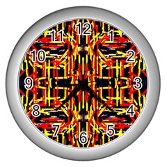 Rby-48 Wall Clock (silver) by ArtworkByPatrick