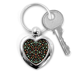 Flowers-2 Key Chain (heart) by ArtworkByPatrick