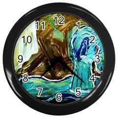 Wood Horsey-1-1 Wall Clock (black) by bestdesignintheworld