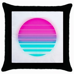 Portable Network Graphics Throw Pillow Case (black) by Sudhe