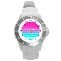 Portable Network Graphics Round Plastic Sport Watch (l) by Sudhe