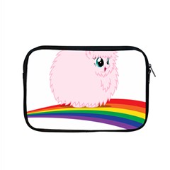 Pink Fluffy Unicorns Dancing On Rainbows Drawing Apple Macbook Pro 15  Zipper Case by Sudhe