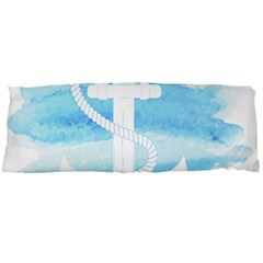 Anchor Watercolor Painting Blue Body Pillow Case Dakimakura (two Sides) by Sudhe