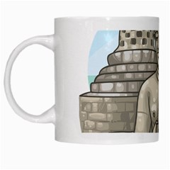 Borobudur Temple White Mugs by Sudhe