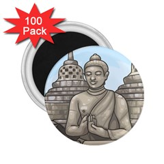 Borobudur Temple 2 25  Magnets (100 Pack)  by Sudhe