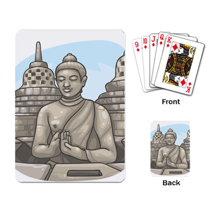 Borobudur Temple Playing Cards Single Design (Rectangle)