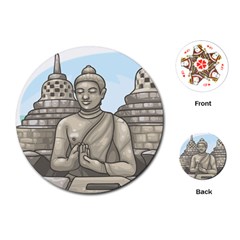 Borobudur Temple Playing Cards Single Design (round) by Sudhe