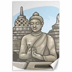 Borobudur Temple Canvas 24  X 36  by Sudhe