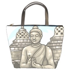 Borobudur Temple Bucket Bag by Sudhe