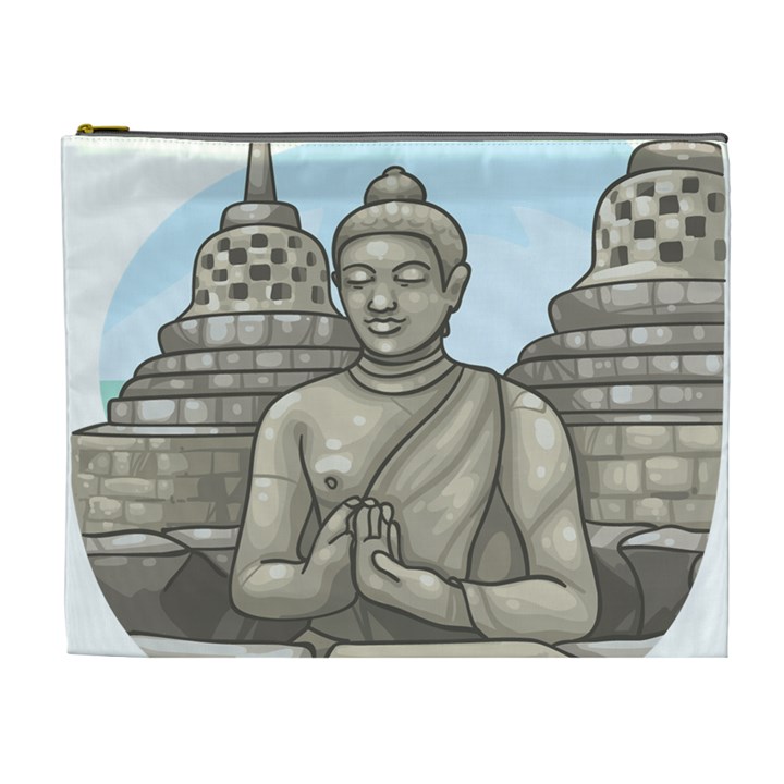 Borobudur Temple Cosmetic Bag (XL)