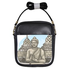 Borobudur Temple Girls Sling Bag by Sudhe