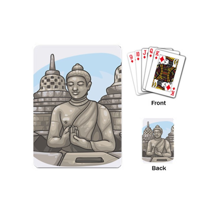 Borobudur Temple Playing Cards Single Design (Mini)