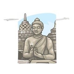 Borobudur Temple Lightweight Drawstring Pouch (s) by Sudhe