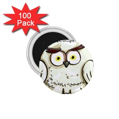 Owl Bird Eyes Cartoon Good 1 75  Magnets (100 Pack)  by Sudhe