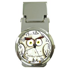 Owl Bird Eyes Cartoon Good Money Clip Watches by Sudhe