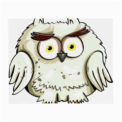 Owl Bird Eyes Cartoon Good Small Glasses Cloth (2 Sides) by Sudhe