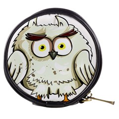 Owl Bird Eyes Cartoon Good Mini Makeup Bag by Sudhe