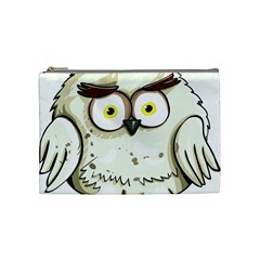 Owl Bird Eyes Cartoon Good Cosmetic Bag (medium) by Sudhe