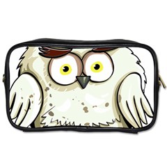 Owl Bird Eyes Cartoon Good Toiletries Bag (two Sides) by Sudhe