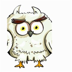 Owl Bird Eyes Cartoon Good Small Garden Flag (two Sides) by Sudhe