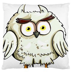 Owl Bird Eyes Cartoon Good Standard Flano Cushion Case (one Side) by Sudhe