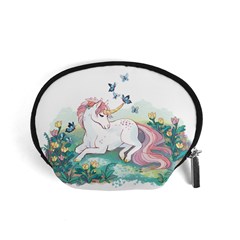 Illustration Vector Unique Unicorn Accessory Pouch (small) by Sudhe