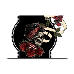 Skull Rose Fantasy Dark Flowers Plate Mats by Sudhe