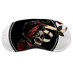 Skull Rose Fantasy Dark Flowers Sleeping Mask by Sudhe