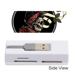 Skull Rose Fantasy Dark Flowers Memory Card Reader (stick) by Sudhe