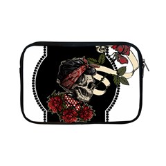 Skull Rose Fantasy Dark Flowers Apple Ipad Mini Zipper Cases by Sudhe