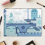 Blue City Building Fantasy Cosmetic Bag (XL) Front