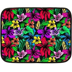 Flowers 3 Double Sided Fleece Blanket (mini)  by ArtworkByPatrick