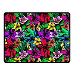 Flowers 3 Double Sided Fleece Blanket (small)  by ArtworkByPatrick