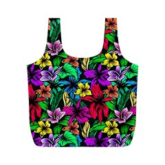 Flowers 3 Full Print Recycle Bag (m) by ArtworkByPatrick