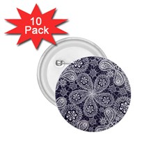 Flowers mandala 1.75  Buttons (10 pack)