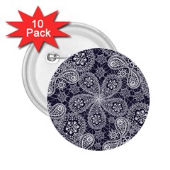 Flowers mandala 2.25  Buttons (10 pack) 