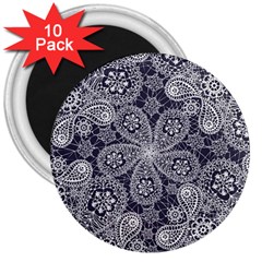 Flowers mandala 3  Magnets (10 pack) 