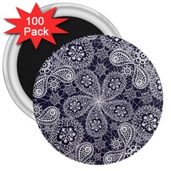 Flowers mandala 3  Magnets (100 pack)