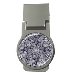 Flowers mandala Money Clips (Round) 